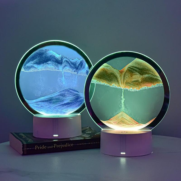 Ampulheta Criativa - Areia 3D LED - DreamLight
